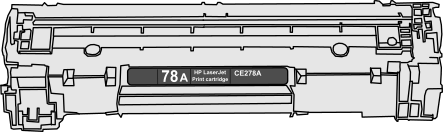 Toner HP 78A (CE278A) pro laserové tiskárny HP. Barva:černá.